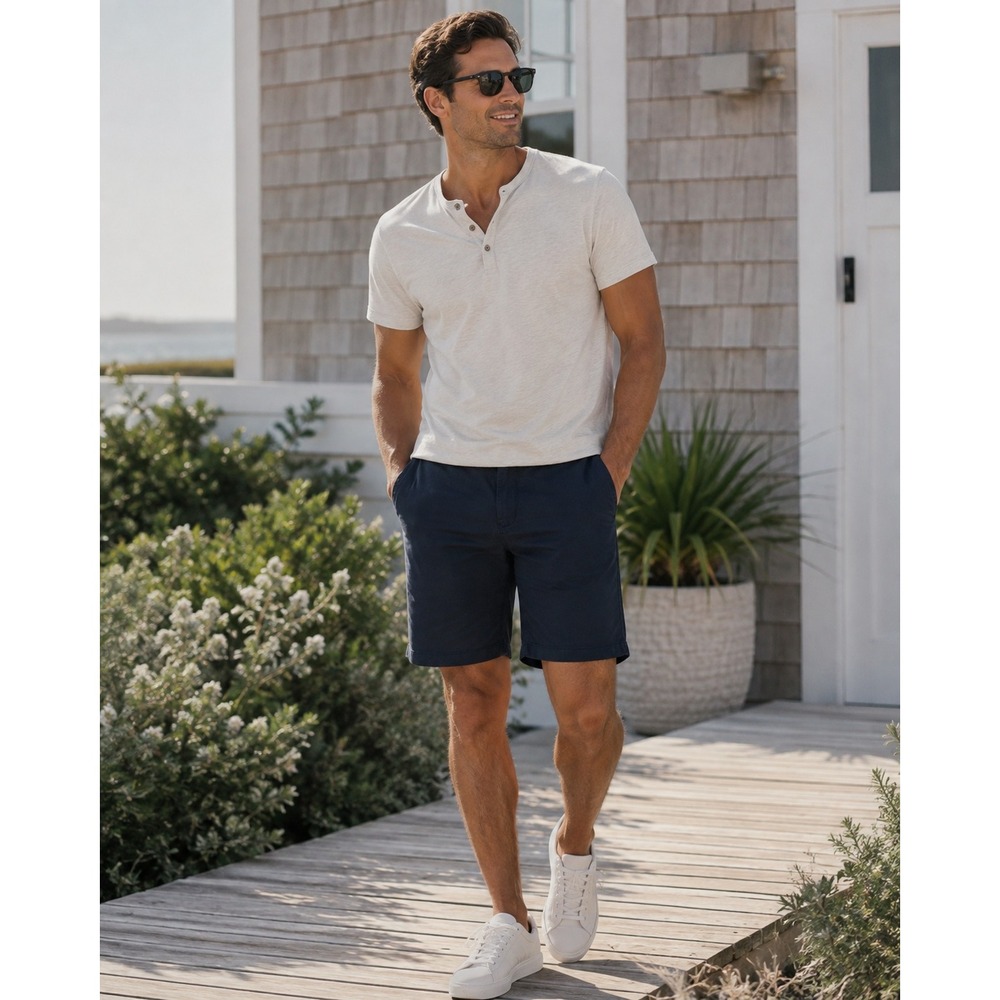 Bonobos Shorts Mens 38 Navy Blue Chino Preppy Classic